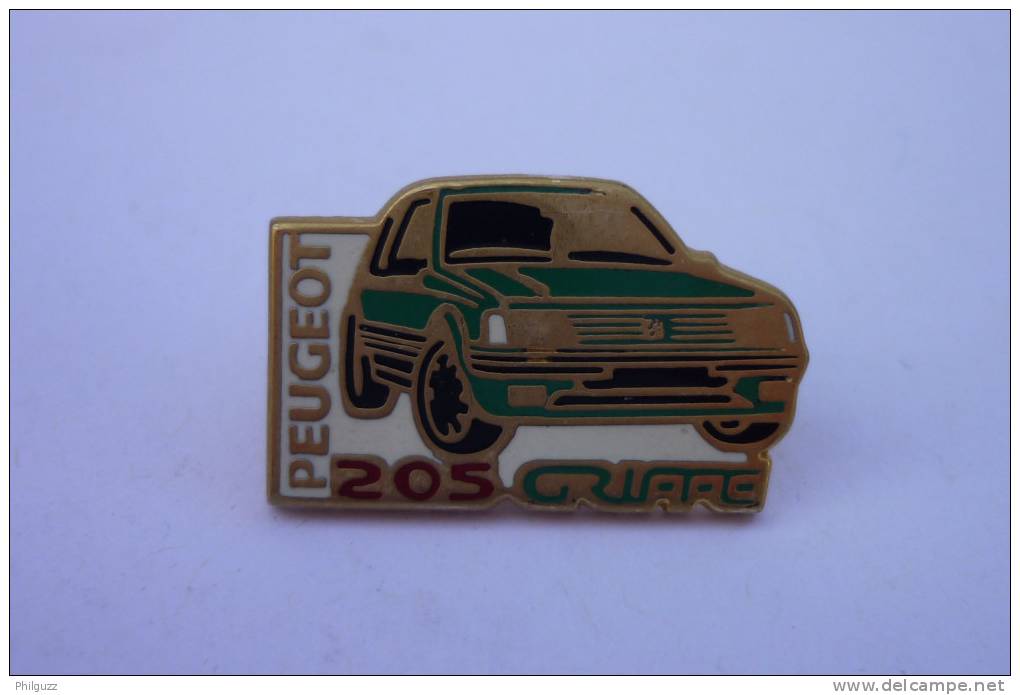 Pin's PEUGEOT 205 GTI Griffe HELIUM - Automobile - F1