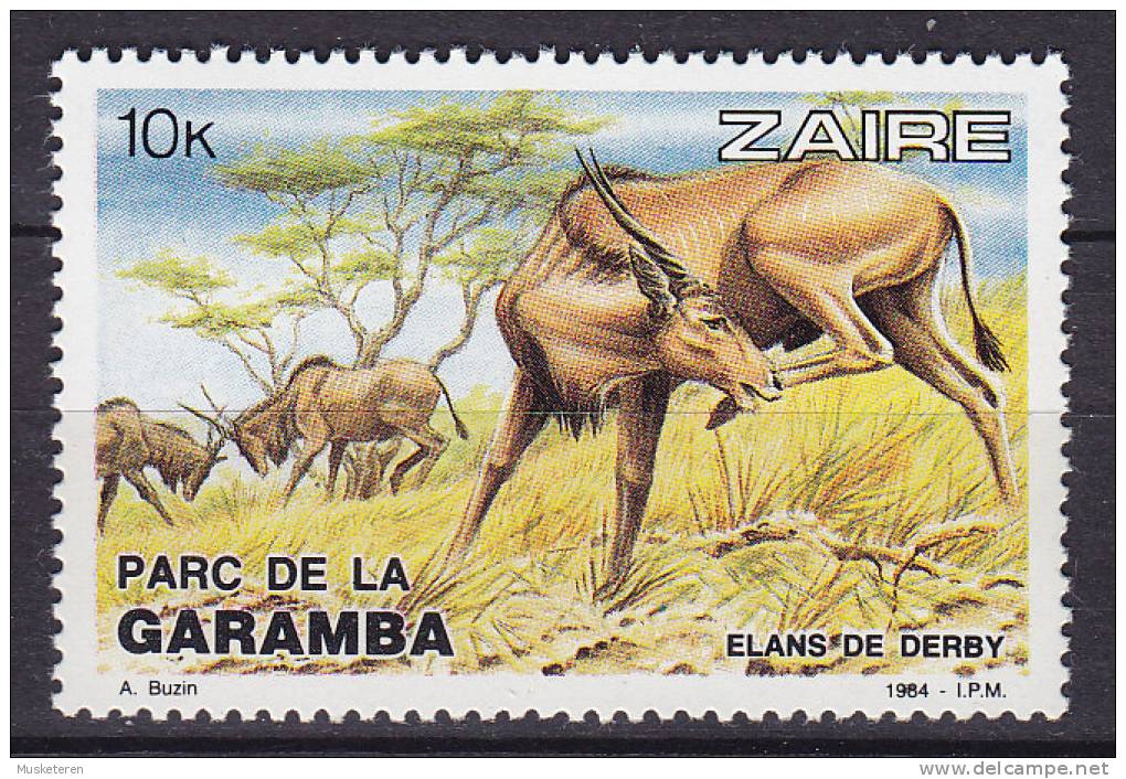 Zaire 1984 Mi. 838   10 K Garamba-Nationalpark Elanantilope MNH** - Nuovi