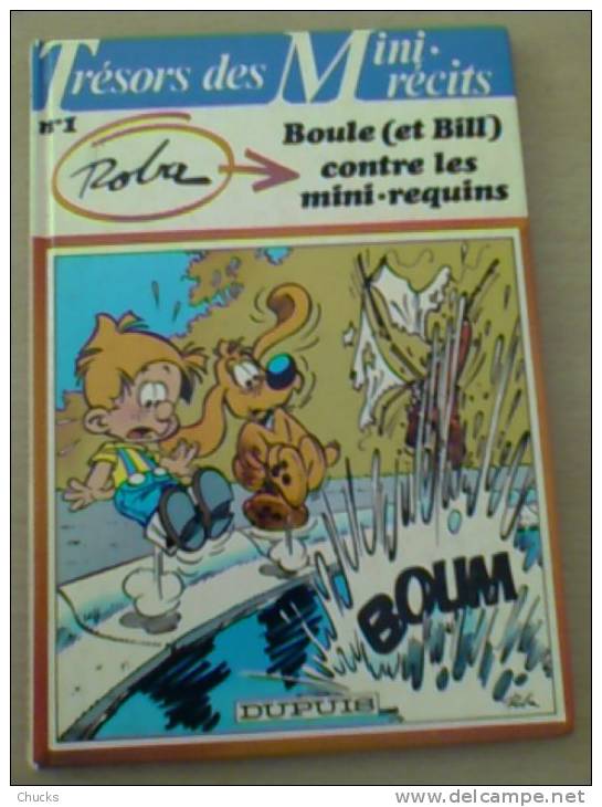 Boule Et Bill Contre Les Mini-requins (Trésors Des Mini-récits)  - Cartonné Dupuis 1985 - Boule Et Bill