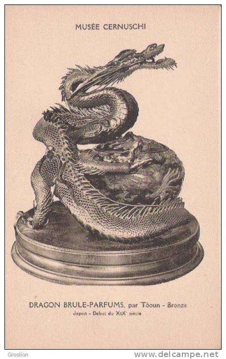 DRAGON BRULE PARFUMS PAR TOOUN BRONZE  JAPON DEBUT DU XIX E SIECLE MUSEE CERNUSCHI - Autres & Non Classés