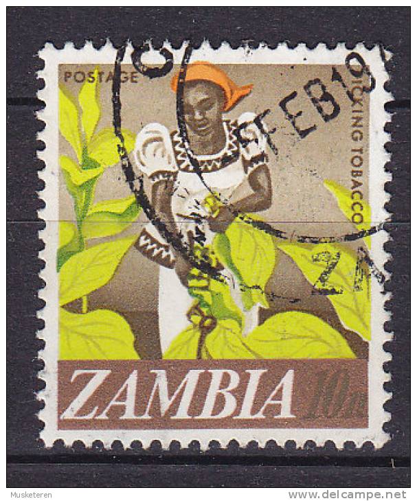 Zambia 1968 Mi. 44   10 N Tabak-Ernte - Zambie (1965-...)