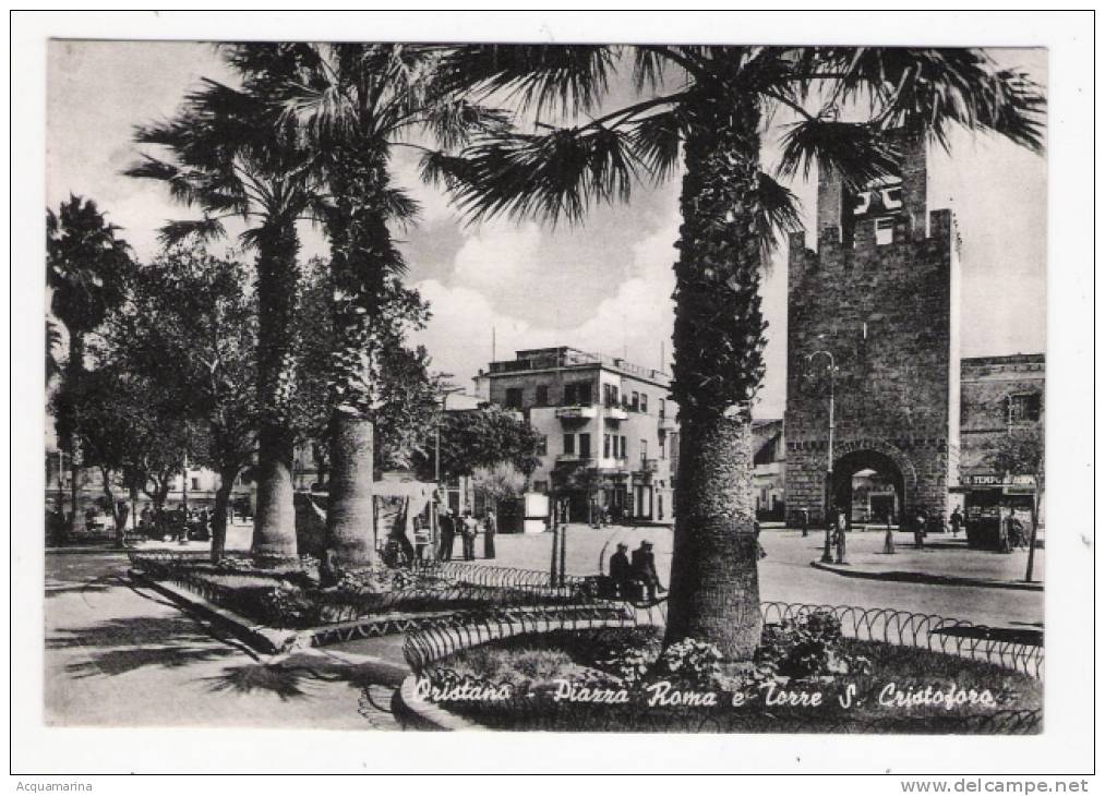 ORISTANO - Piazza Roma E Torre S. Cristoforo - Cartolina FG V 1963 - Oristano