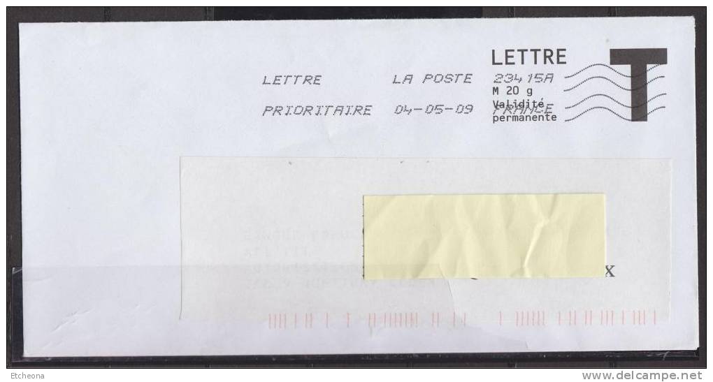 = Enveloppe Prêt à Poster Réponse Détournée Pour Usage Courant Lettre T - Karten/Antwortumschläge T