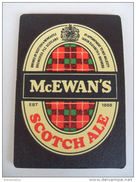 BEER COASTER SOUS-BOCK SOTTOBICCHIERE BIRRA  McEWAN'S ´90 - Sotto-boccale