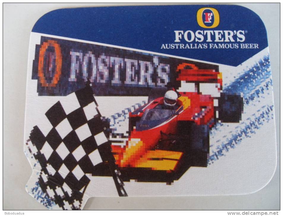 BEER COASTER SOUS-BOCK SOTTOBICCHIERE BIRRA  FOSTER´S G.P. MONTECARLO 1992 - Sotto-boccale