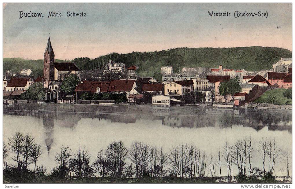 BUCKOW / MÄRK. SCHWEIZ - WESTSEITE : BUCKOW-SEE - CARTE POSTALE VOYAGÉE En 1908 (i-304) - Buckow