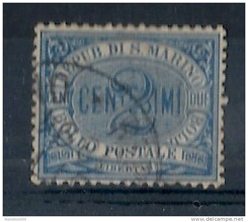 1892-94 SAN MARINO USATO CIFRA 2 C - RR8644 - Used Stamps
