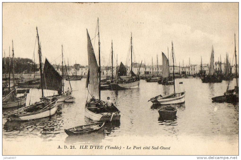 ILE D'YEU (85) Port Bateaux De Peche - Ile D'Yeu