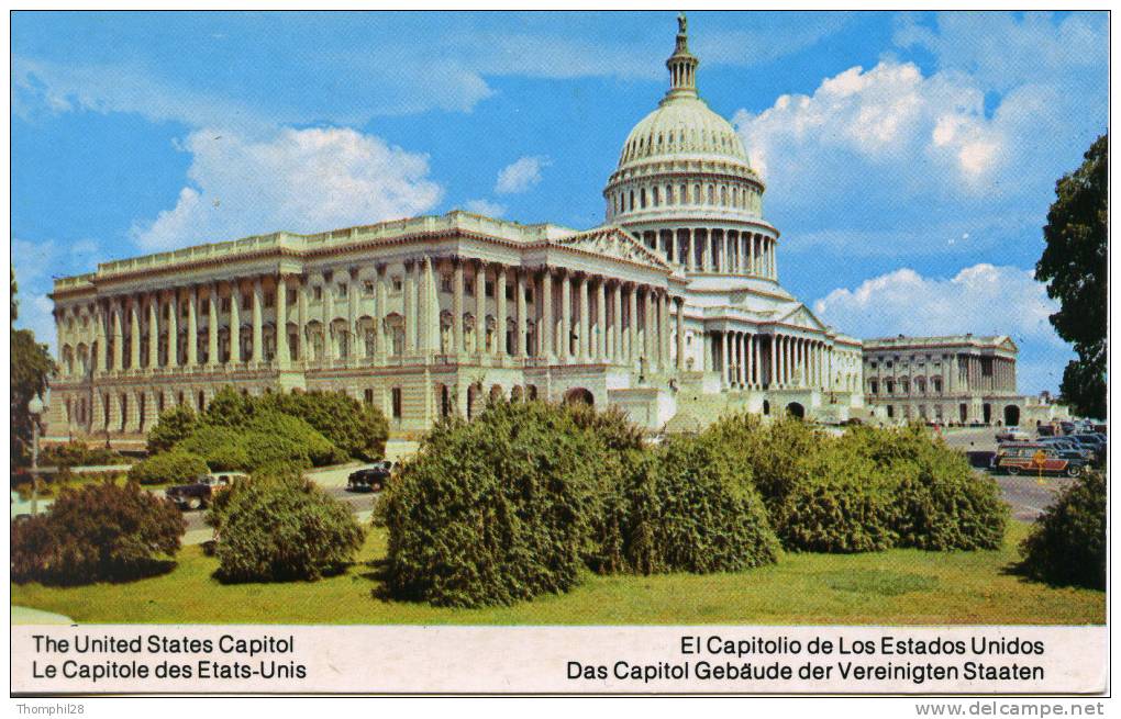 WASHINGTON D.C. - The United States Capitol, One Of The Largest And Stateliest Buildings In The World....- Petit Format - Washington DC
