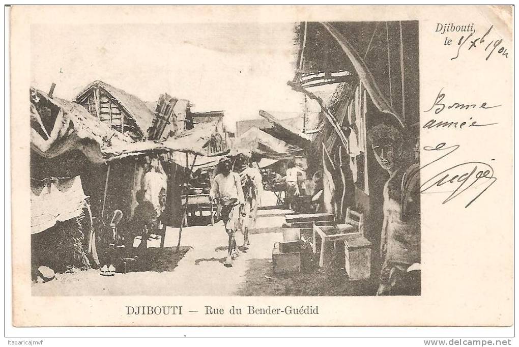 DJIBOUTI  :  Rue  Du   Bender - Guédid  1904 - Djibouti