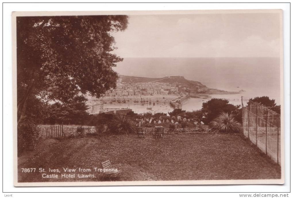 England - St Ives - View From Tregenna Castle Hotel Lawns - Not Used - Real Photo - St.Ives