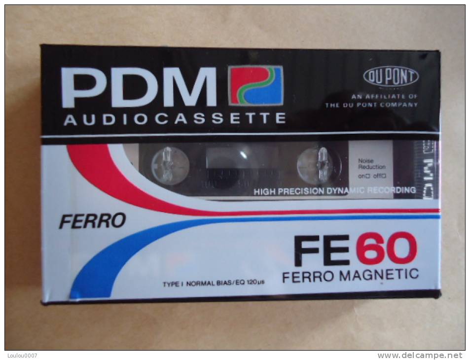 K7 AUDIO  VIERGE  PDM FE 60  FERRO MAGNETIC 60 Min. Neuve Sous Blister - Cassettes Audio