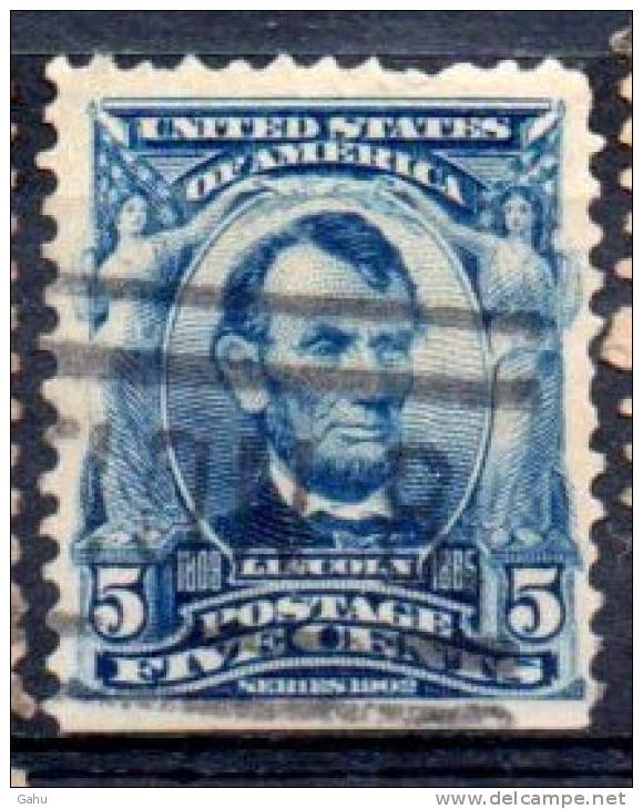 Etats Unis ; U S A ; 1902  ; N° Y : 148 ; Ob  ; " A. Lincoln " ; Cote Y : 1.50 E. - Oblitérés