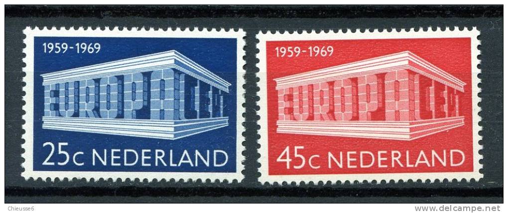 Pays - Bas  ** N° 893 / 894 - Europa 1969 - 1969