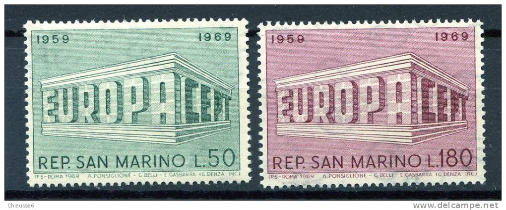 St Marin ** N° 732/733 - Europa 1969 - - 1969