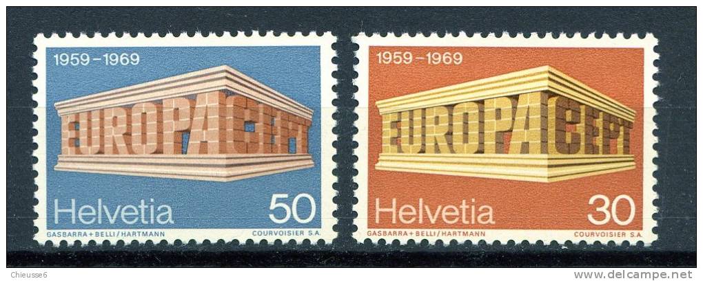 Suisse ** N° 832/833 - Europa 1969. - 1969