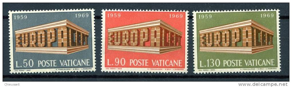 Vatican ** N° 488 à 490 - Europa 1969. - 1969