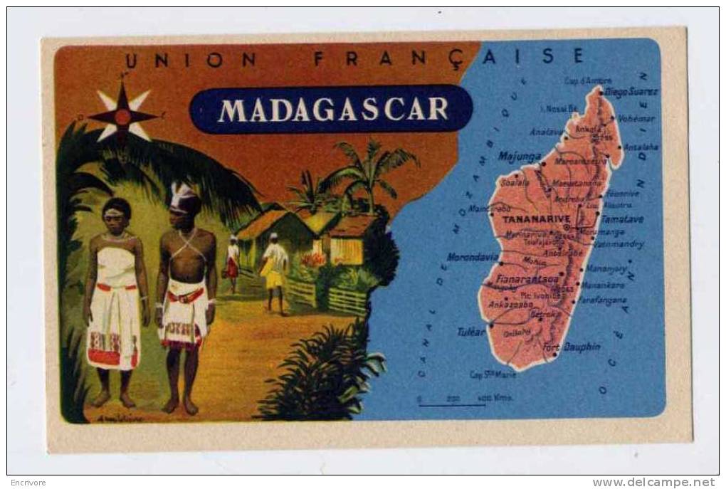 Image LION NOIR Cirage Union Française MADAGASCAR - Other & Unclassified