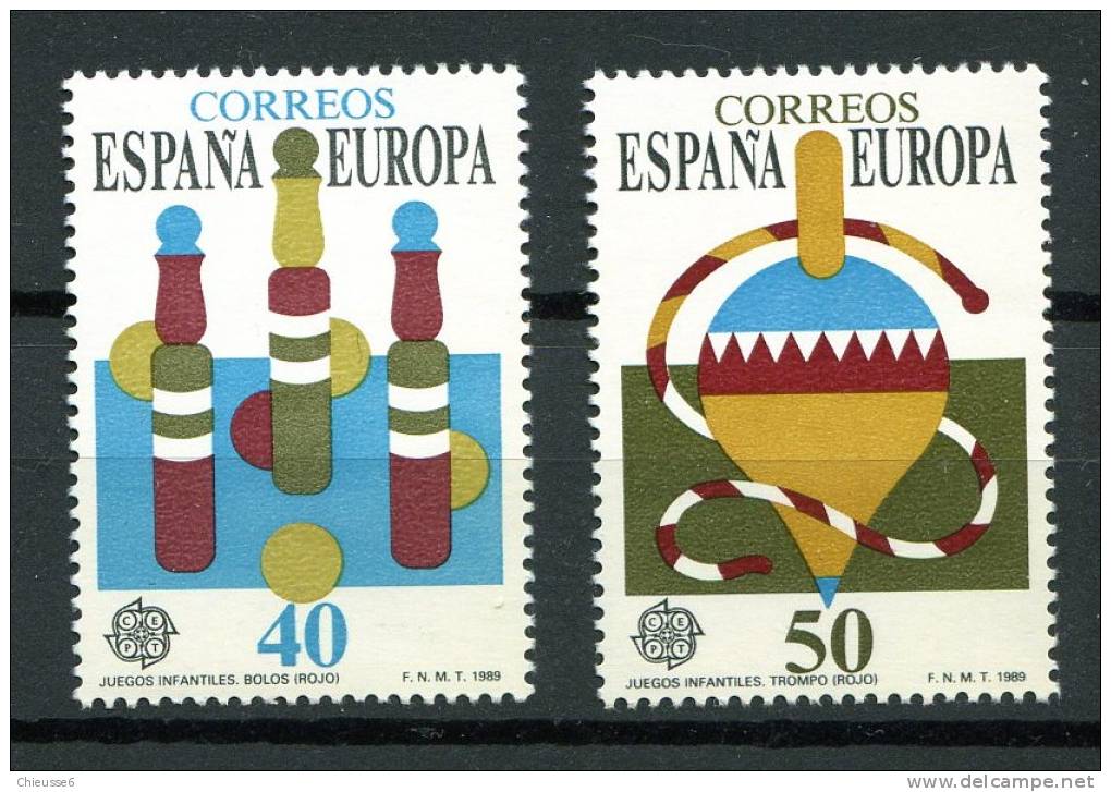 Espagne** N° 2620/2621 - Europa 1989 . - 1989