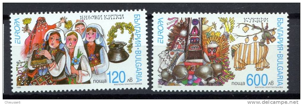 Bulgarie ** N° 3766/ 3767 - Europa 1998 - 1998