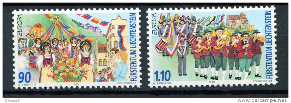 Liechtenstein ** N° 1106/1107 - Europa 1998 - 1998