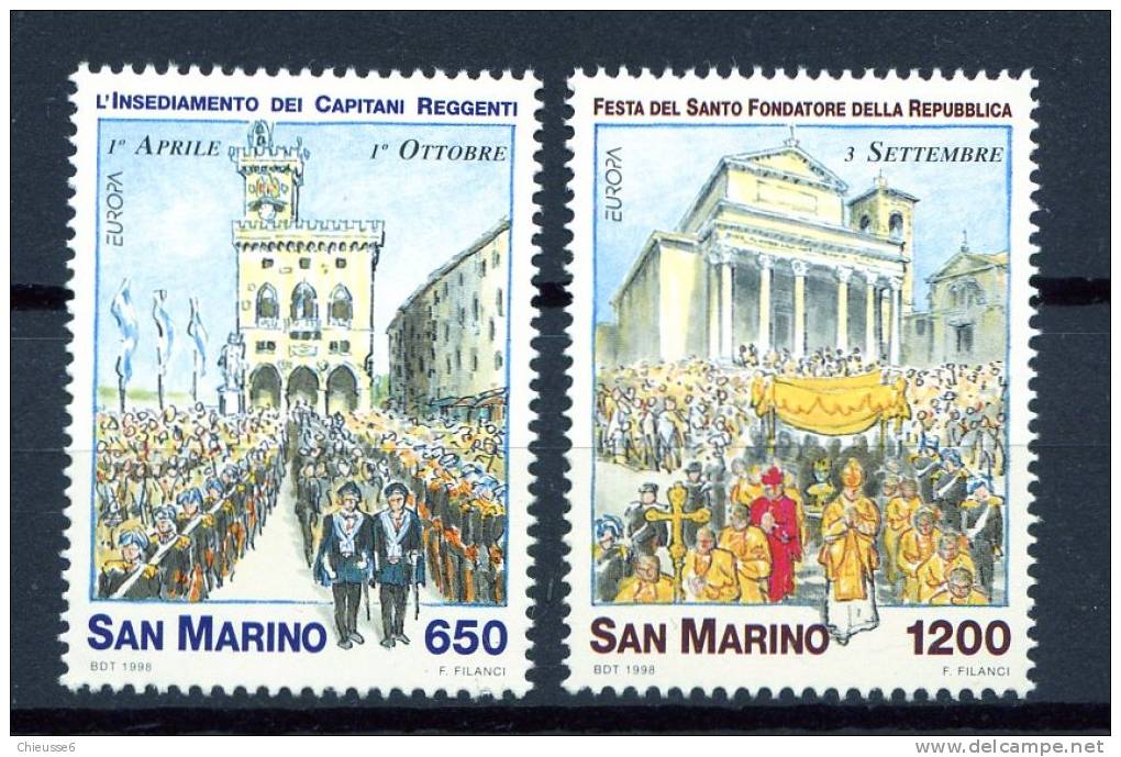 St Marin ** N°1563/1564 - Europa 1998 - - 1998