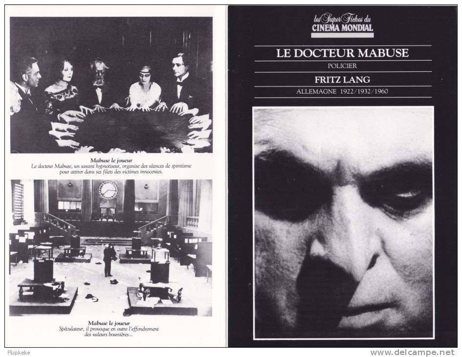 Les Super Fiches Du Cinéma Mondial Docteur Mabuse Fritz Lang Images Et Loisirs 1987 - Cinéma/Télévision