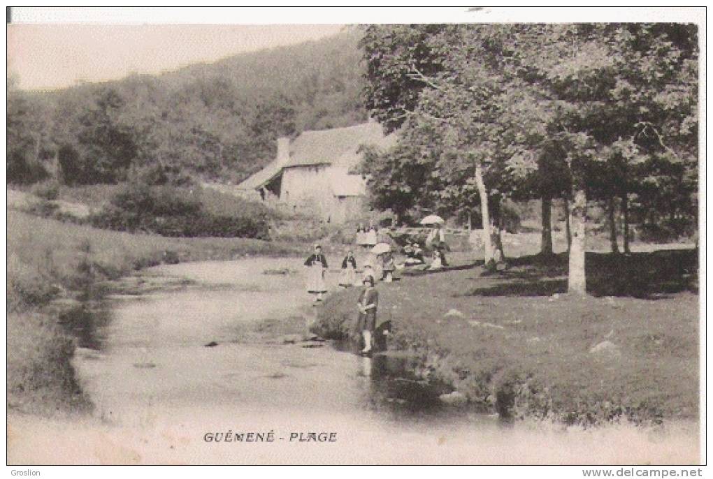 GUEMENE PLAGE  (PETITE ANIMATION) 1932 - Guemene Sur Scorff