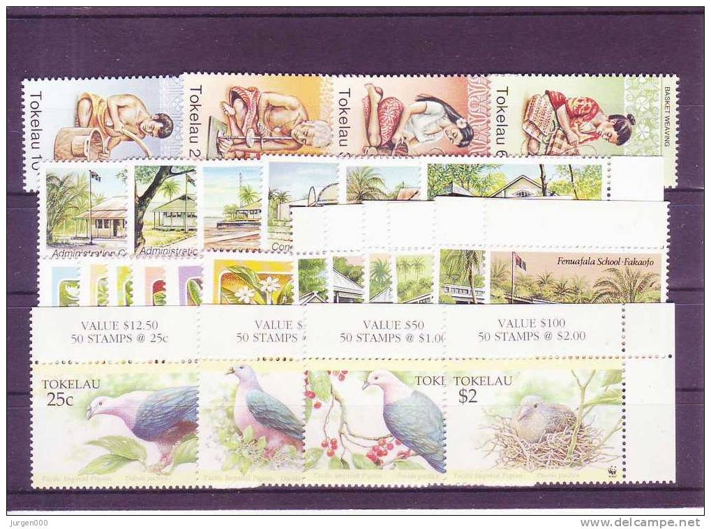 Tokelau, Nr 74/77, 117/122, 123/128, 136/141, 210/213 **, Michel = 21 Euro (XX12997) - Tokelau