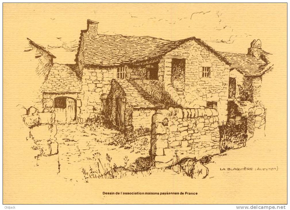 LA BLAQUIERE Dessin De L'association Maisons Paysannes De France - Other & Unclassified