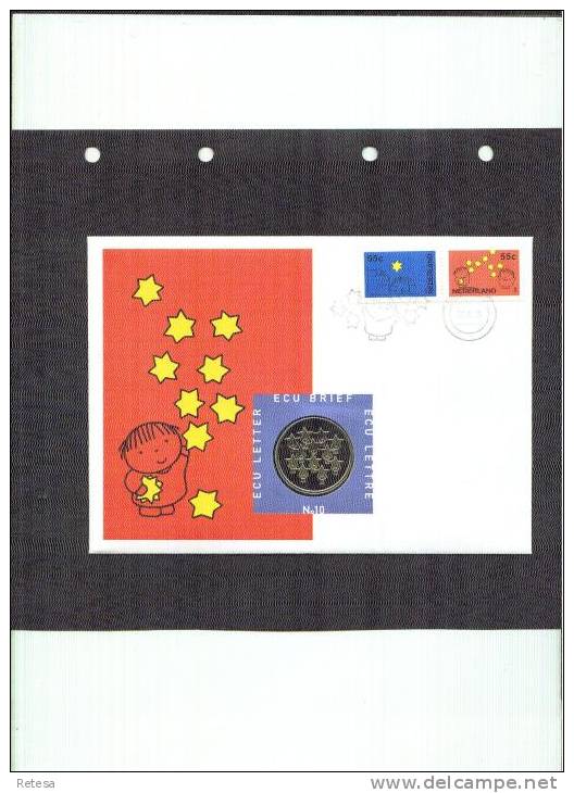 NEDERLAND ECU BRIEF N°10  GETEKEND DOOR DICK BRUNA 1995 - Other & Unclassified