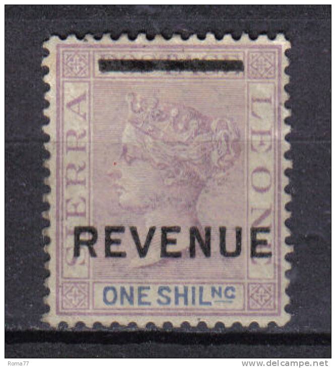 AP130 - SIERRA LEONE , I Scellino Senza Gomma Spst Revenue - Sierra Leone (...-1960)