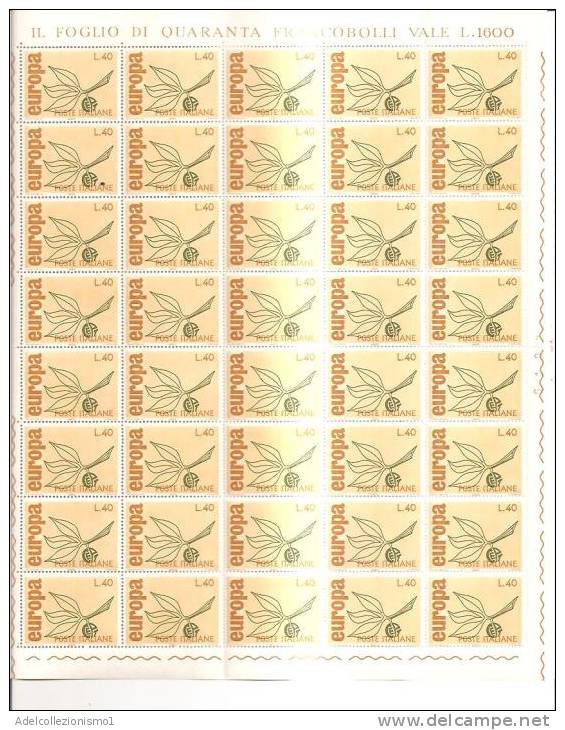 54065)n°2 Fogli Interi Di 40 Valori Da 90£ E 40£ Serie Europa Cept - Feuilles Complètes