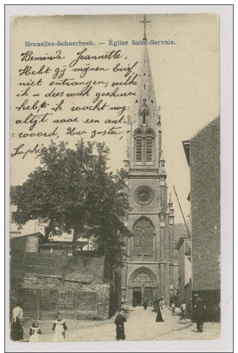 Schaerbeek : Eglise Saint-Servais, 1905 *f4320 - Schaerbeek - Schaarbeek