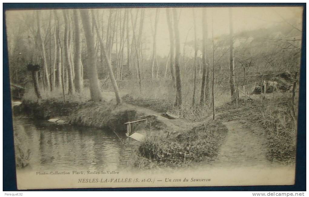 NESLES-LA-VALLEE.Un Coin Du Saussuron.Cpa,voyagé,be - Nesles-la-Vallée