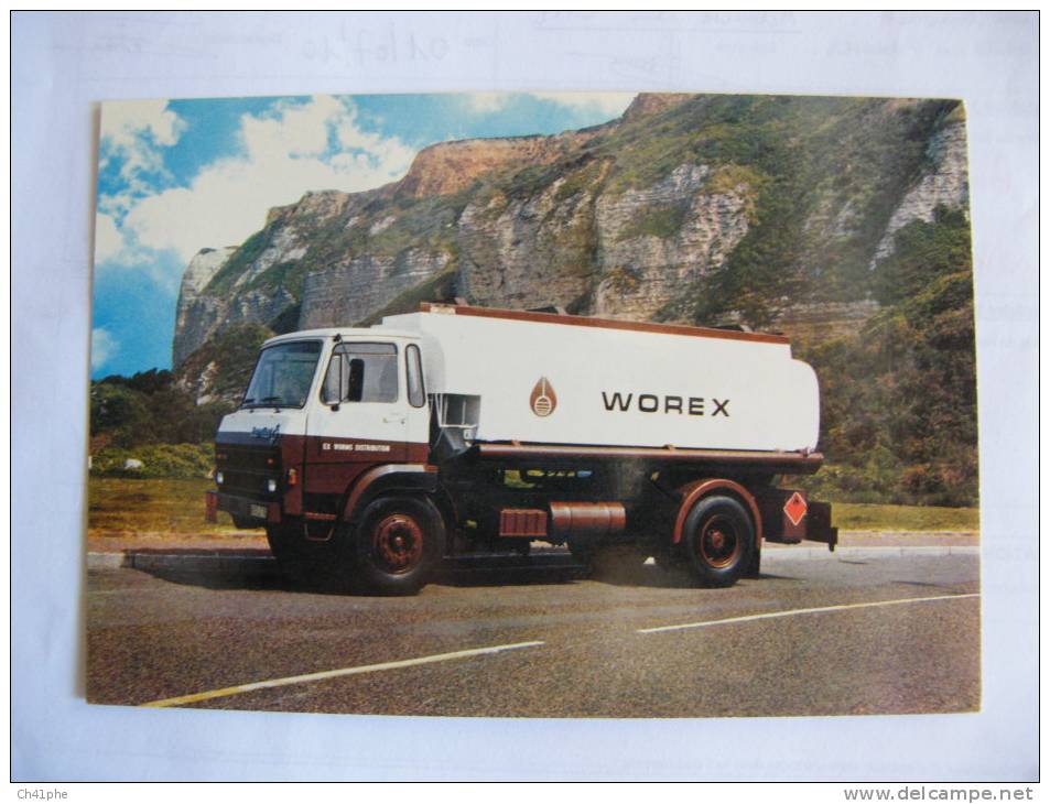 RARE CARTE PUBLICITAIRE WOREX FUEL LUBRIFIANT 52 RUE DE LA PARMENTIERE LA RICHE / TOURS - La Riche