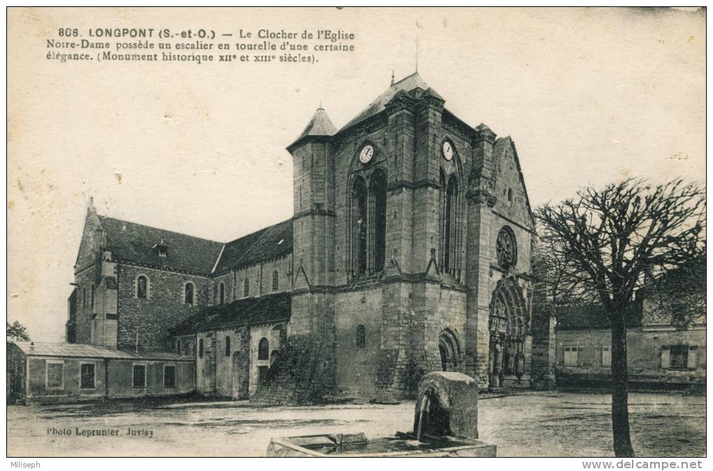 LONGPONT-SUR-ORGE - Le Clocher De L'église Notre Dame - Ile-de-France
