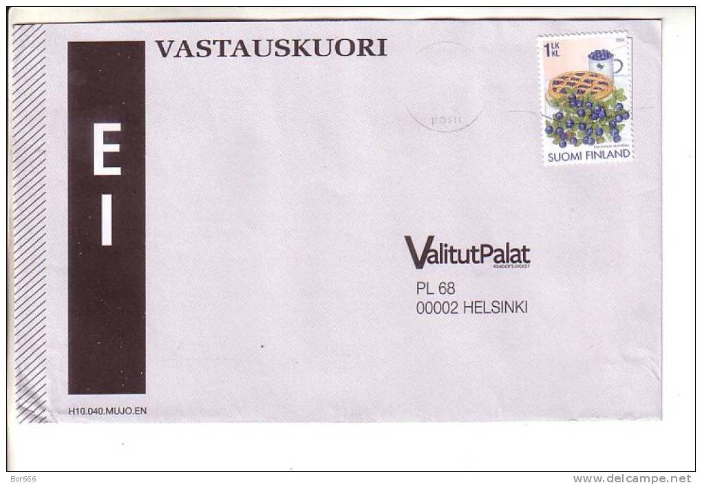GOOD FINLAND Postal Cover 2010 - Good Stamped: Berries - Oblitérés