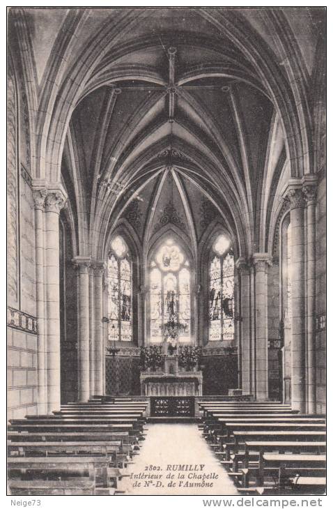 Cpa Du 74 - Rumilly - Intérieur De La Chapelle De Notre-Dame De L'Aumone - Rumilly