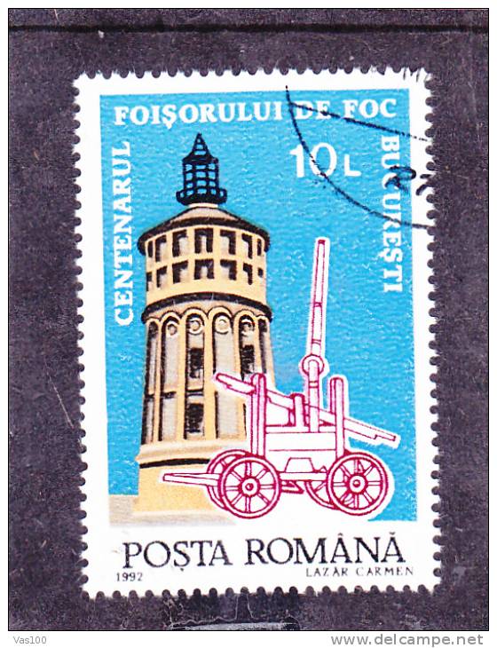 Centennial Fire 1992,VFU, CTO Romania. - Used Stamps