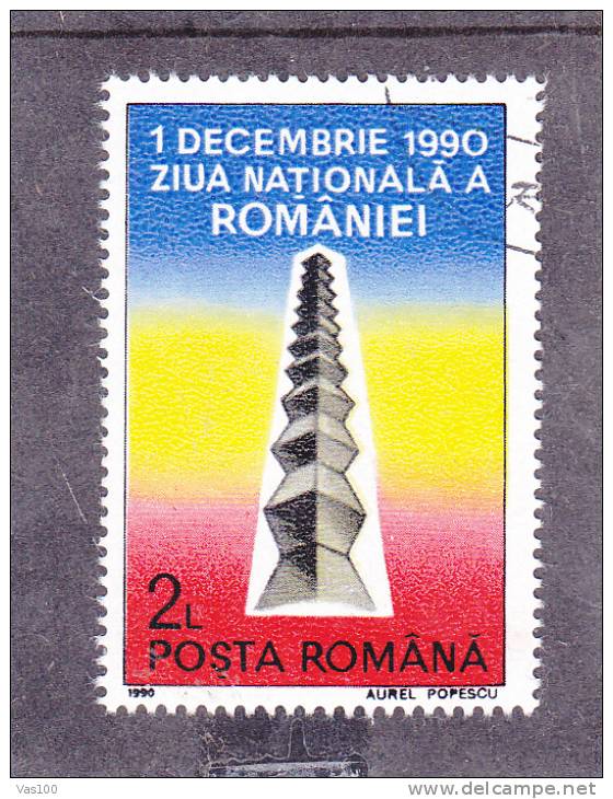Romania Day 1990,VFU, CTO Romania. - Gebraucht