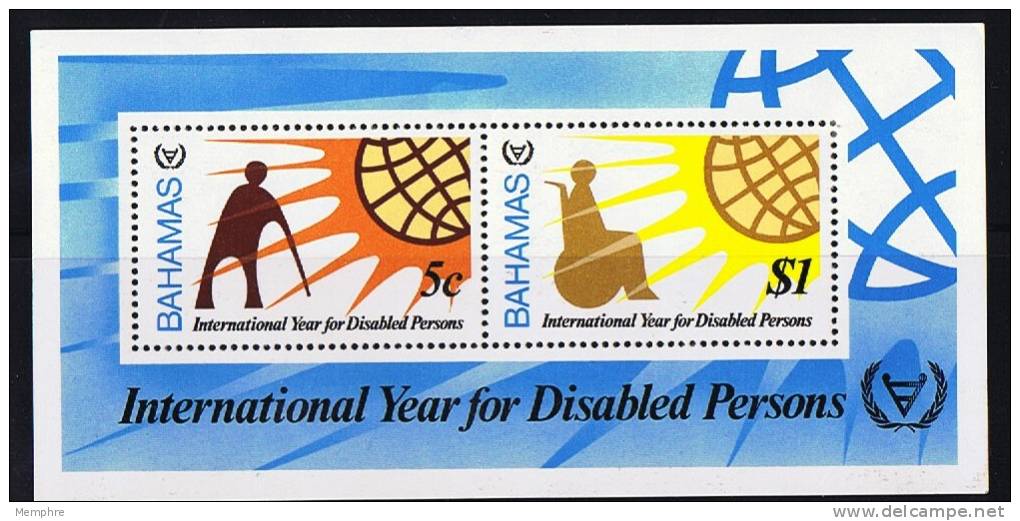 BAHAMAS  1981  International Year Of The Disabled  Souvenir Sheet  MNH ** - 1963-1973 Autonomie Interne