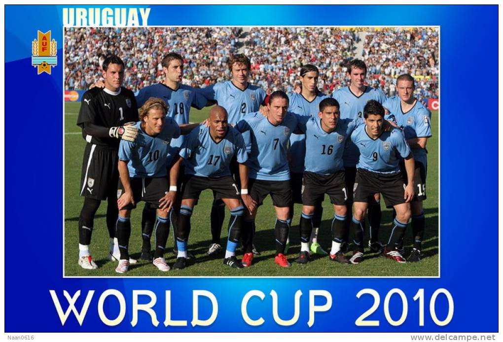 [Y38-28 ]  Uruguay  2010  South Africa FIFA World Cup  , Postal Stationery -- Articles Postaux -- Postsache F - 2010 – South Africa