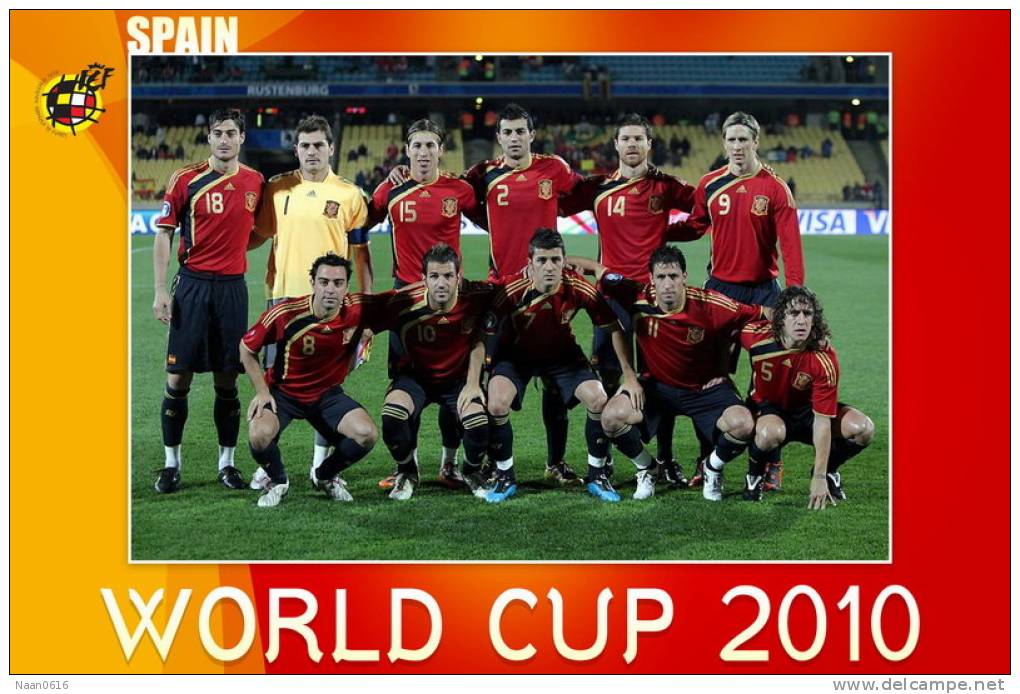 [Y38-29 ]  Spain  2010  South Africa FIFA World Cup  , Postal Stationery -- Articles Postaux -- Postsache F - 2010 – South Africa