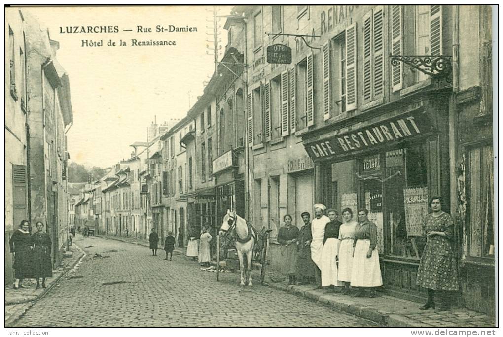 LUZARCHES - Rue St-Damien - Hôtel De La Renaissance - Luzarches