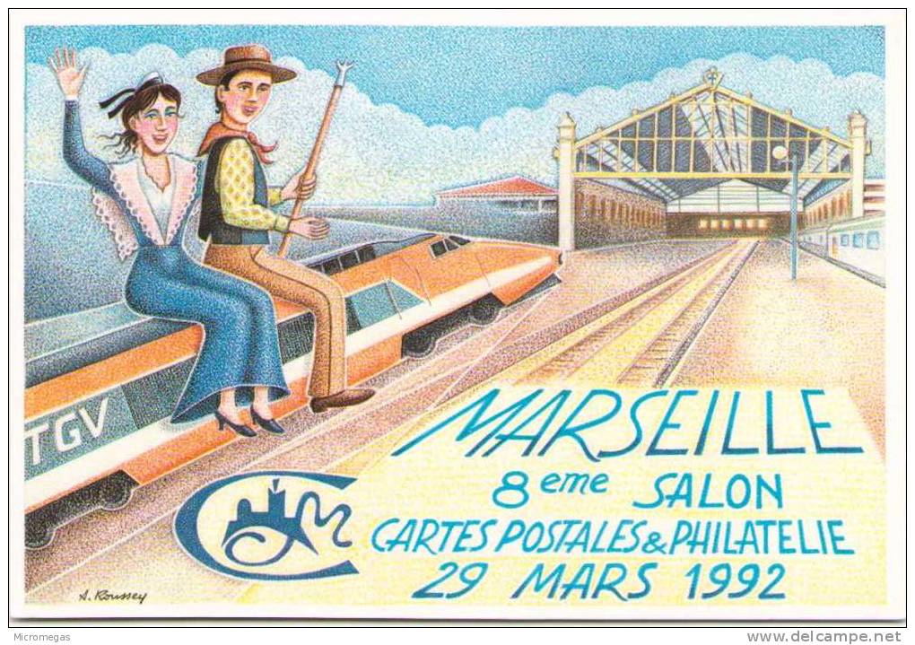 André ROUSSEY - 8ème Salon Cartes Postales Et Philatélie - Marseille 1992 - Roussey