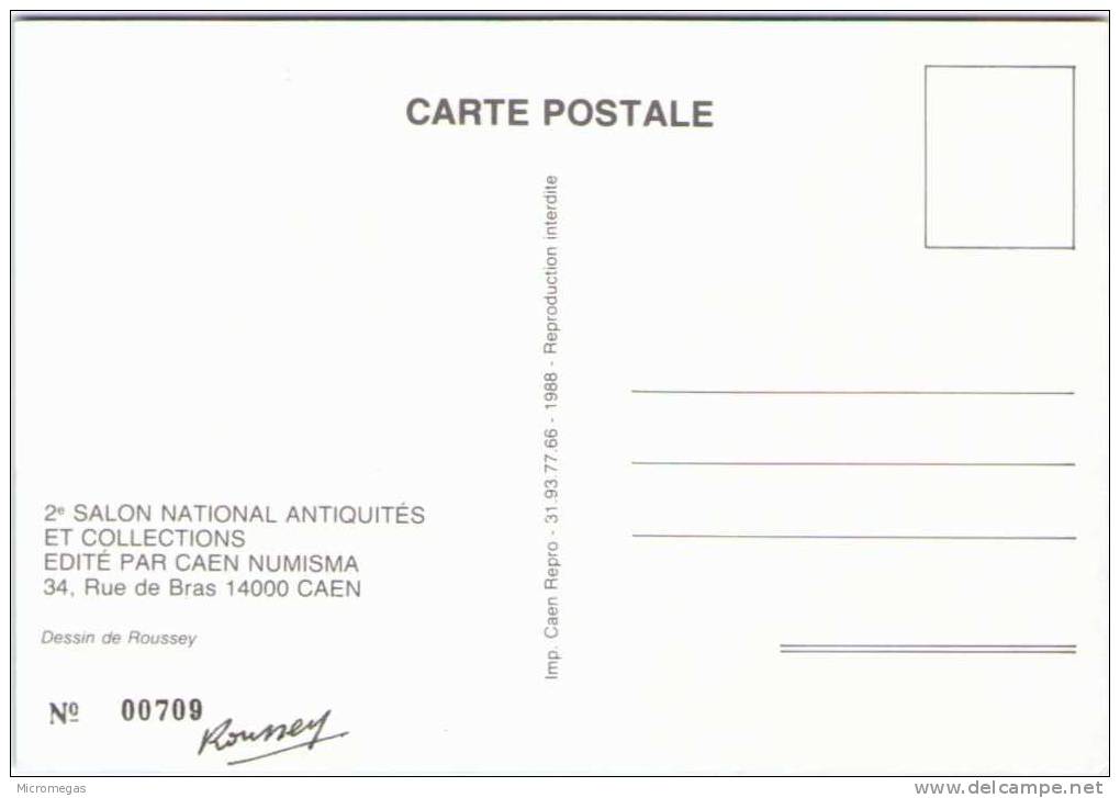 André ROUSSEY - 2e Salon National Antiquités Et Collections - Caen Numisma 1988 - Roussey