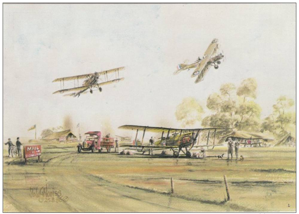 ARTIST DRAWN DH9A AND BRISTOL F2B AIRCRAFT (AM1806) - 1919-1938: Between Wars