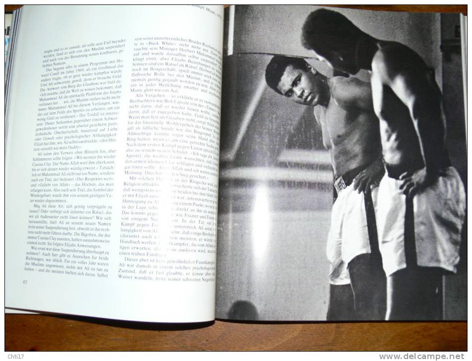 MUHAMMAD  ALI ( CASSIUS CLAY ) BOXE  "EIN PORTRAIT IM WORT UND BILD " Von Wilfrid Sheed -Top Großformat --1976 - Sport