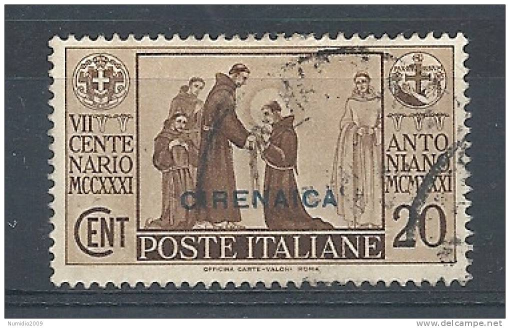 1931 CIRENAICA S. ANTONIO 20 CENT - RR8783 - Cirenaica